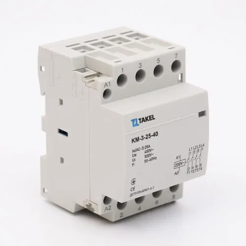 Контактор модульный КМ-3-25-40 25А 4NO TAKEL Контактор модульный КМ-3-25-40 25А 4NO TAKEL