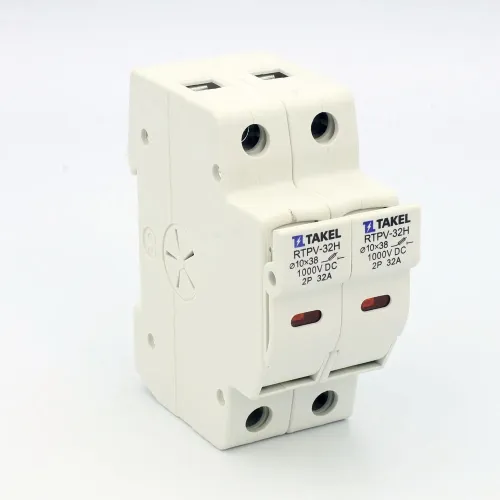 Держатель плавкого предохранителя RTPV-32H 10x38 2Р 32А DC 1000В TAKEL Держатель плавкого предохранителя RTPV-32H 10x38 2Р 32А DC 1000В TAKEL