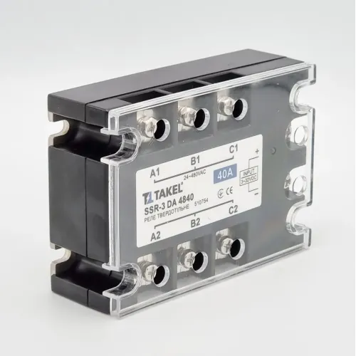 Реле твердотільне SSR-3 DA4840 40А TAKEL Реле твердотільне SSR-3 DA4840 40А TAKEL