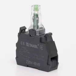 Блок світлодіодний TK5-M3 220V зелений TAKEL Блок світлодіодний TK5-M3 220V зелений TAKEL