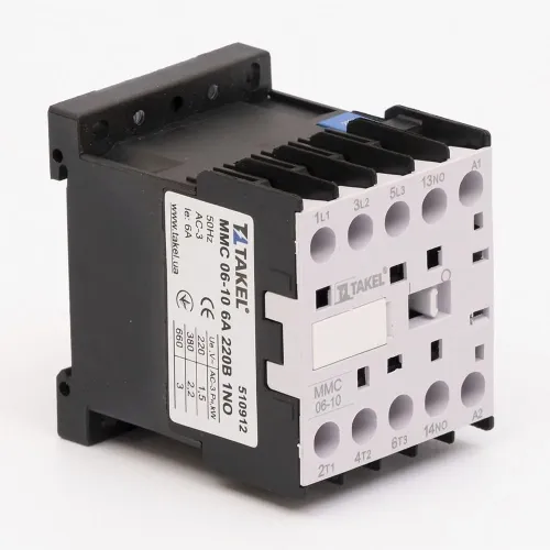 Контактор MMC 06-10 6А 220В 1NO TAKEL Контактор MMC 06-10 6А 220В 1NO TAKEL
