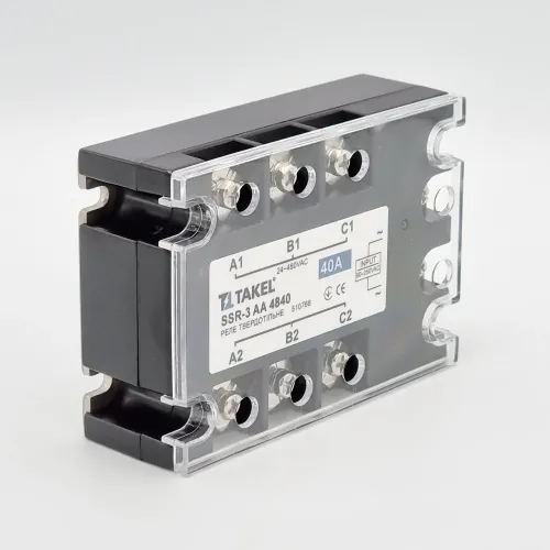Реле твердотельное SSR-3 АA4840 40А TAKEL Реле твердотельное SSR-3 АA4840 40А TAKEL