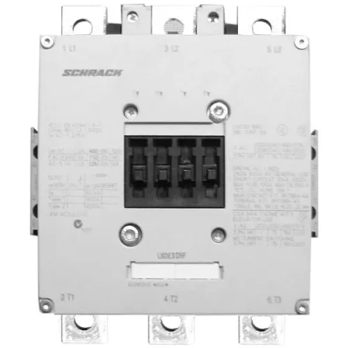Контактор 3P 330А 160кВт 220-240В AC 2НВ+2НЗ габарит 10 Контактор 3P 330А 160кВт 220-240В AC 2НВ+2НЗ габарит 10