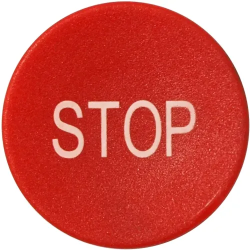 Панель для кнопок MM плоская красная «STOP» Панель для кнопок MM плоская красная «STOP»