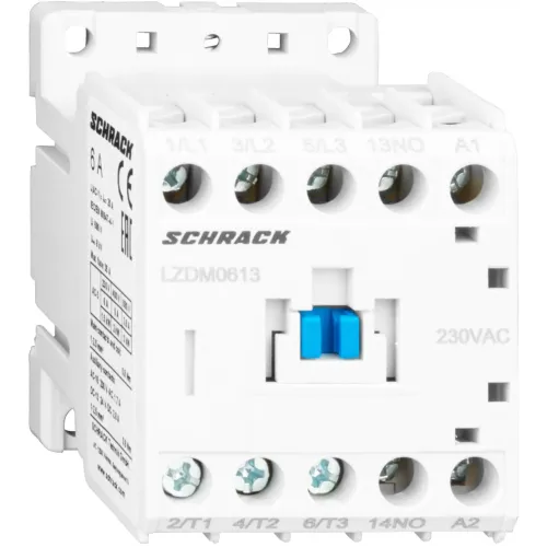 Контактор CUBICO Mini 3Р 3кВт 6A 1НВ 230В AC Контактор CUBICO Mini 3Р 3кВт 6A 1НВ 230В AC