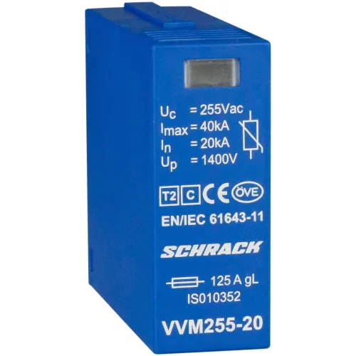 Модуль ПЗІП Vartec клас C 20кA 255В Модуль ПЗІП Vartec клас C 20кA 255В