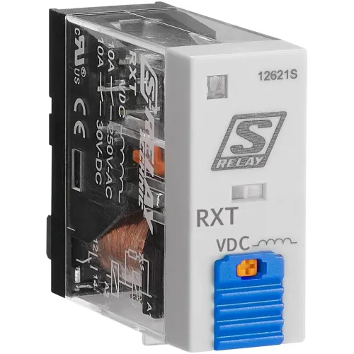 Реле промышленное RXT1 1CO 5PIN 10А 12В DC с LED и защитным диодом Реле промышленное RXT1 1CO 5PIN 10А 12В DC с LED и защитным диодом