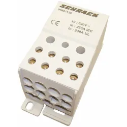 Розподільчий блок 1P 250A (вхід 1×120мм² вихід 2×35 / 5×16 / 4×10мм²) Розподільчий блок 1P 250A (вхід 1×120мм² вихід 2×35 / 5×16 / 4×10мм²)