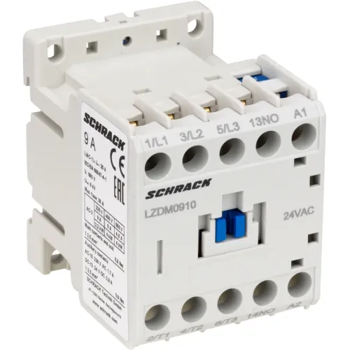 Контактор CUBICO Mini 3Р 4кВт 9A 1НВ 24В AC Контактор CUBICO Mini 3Р 4кВт 9A 1НВ 24В AC