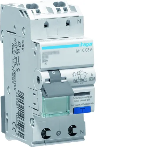 ДАВ QC 1P+N 6kA B-10A 30mA A ДАВ QC 1P+N 6kA B-10A 30mA A