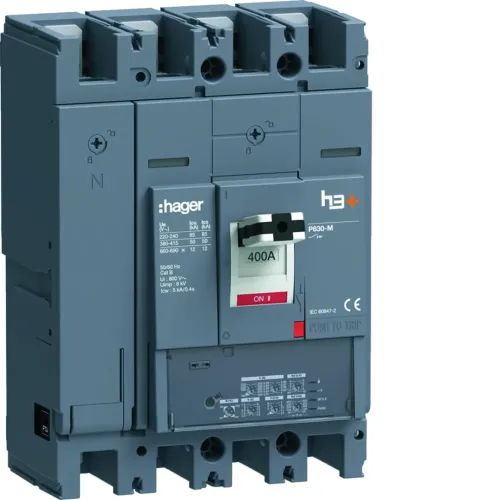Автоматический выключатель h3+, P630, In=400A, 4п, 50kA, LSI Автоматический выключатель h3+, P630, In=400A, 4п, 50kA, LSI