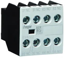 Додатковий контакт 2НВ+2НЗ для EV007-10…EV038-10, EVN022…EVN045, EVL014…EVL027 Додатковий контакт 2НВ+2НЗ для EV007-10…EV038-10, EVN022…EVN045, EVL014…EVL027