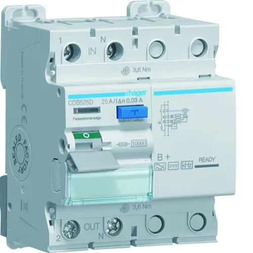 ПЗУ 2P 10kA 25A 30mA B+ ПЗУ 2P 10kA 25A 30mA B+