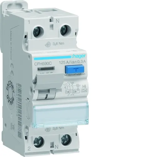 ПЗУ 2P 10kA 125A 300mA A-Hi ПЗУ 2P 10kA 125A 300mA A-Hi