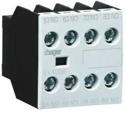 Додатковий контакт 4НВ для EV007…EV038, EVN022…EVN045, EVL014…EVL027, EVR004… Додатковий контакт 4НВ для EV007…EV038, EVN022…EVN045, EVL014…EVL027, EVR004…