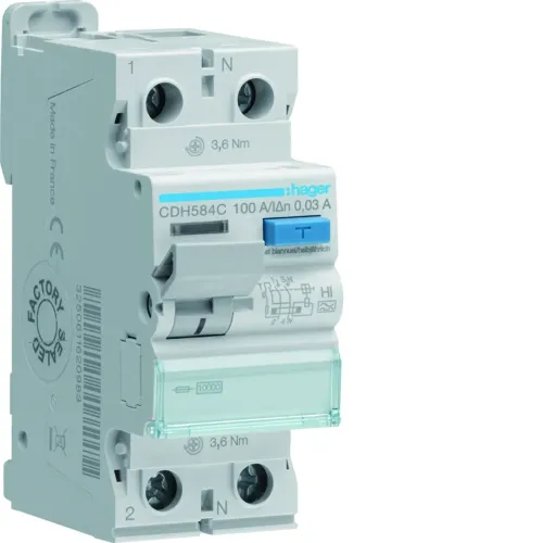 ПЗУ 2P 10kA 100A 30mA A-Hi ПЗУ 2P 10kA 100A 30mA A-Hi