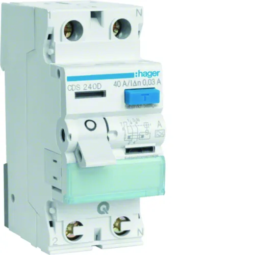 ПЗУ QC 2P 40A 30mA A ПЗУ QC 2P 40A 30mA A