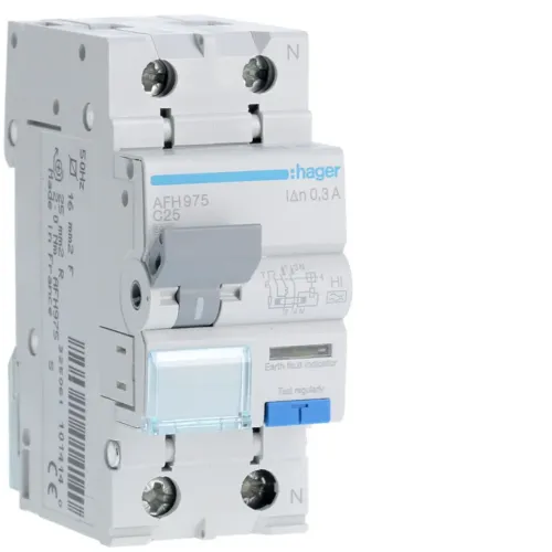 Дифавтомат 1P+N 6kA C-25A 300mA HI Дифавтомат 1P+N 6kA C-25A 300mA HI