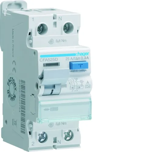 ПЗВ 2P 10kA 25A 300mA A ПЗВ 2P 10kA 25A 300mA A