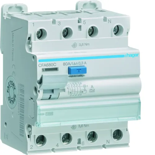 ПЗВ 4P 10kA 80A 300mA A ПЗВ 4P 10kA 80A 300mA A