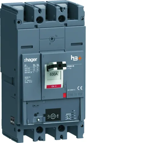 Автоматичний вимикач h3+, P630, In=630A, 3п, 40kA, Energy Автоматичний вимикач h3+, P630, In=630A, 3п, 40kA, Energy