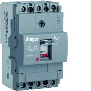 Автоматический выключатель x160, In=100А, 3п, 18kA, Тфикс./Мфикс.
