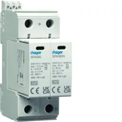 Розрядник (ПЗІП) T1+T2 2P 25kA 1,2kV TN-S TT +дод.контакт Розрядник (ПЗІП) T1+T2 2P 25kA 1,2kV TN-S TT +дод.контакт