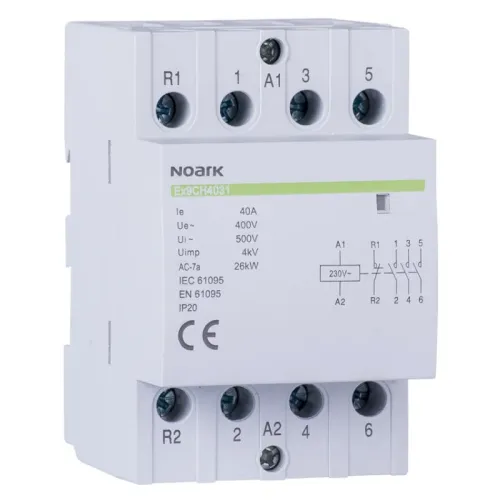 Модульный контактор Ex9CH40 40A 230V 3NO+1NC Модульный контактор Ex9CH40 40A 230V 3NO+1NC