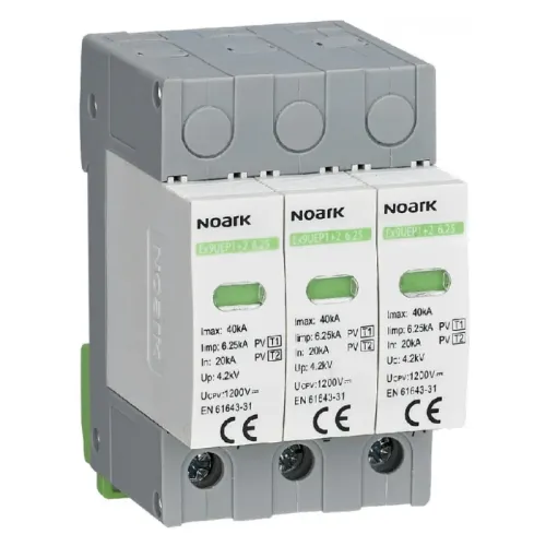 Обмежувач перенапруги Ex9UEP1+2 6.25R 3P 1200 EU з додатковим контактом клас 1+2 In=6,25kA 1200V DC Обмежувач перенапруги Ex9UEP1+2 6.25R 3P 1200 EU з додатковим контактом клас 1+2 In=6,25kA 1200V DC