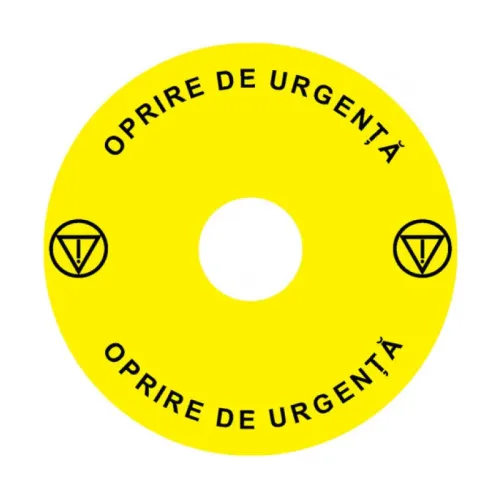 Наклейка Ex9P1 H S9RO (Emergency Stop) 90мм для кнопок Ex9P1 H Наклейка Ex9P1 H S9RO (Emergency Stop) 90мм для кнопок Ex9P1 H