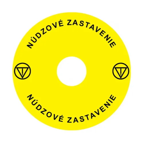 Наклейка Ex9P1 H S9SK (Emergency Stop) 90мм для кнопок Ex9P1 H Наклейка Ex9P1 H S9SK (Emergency Stop) 90мм для кнопок Ex9P1 H