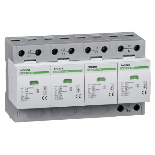 Ограничитель перенапряжения Ex9UE1+2 класс 1+2 (B+C) Iimp=25kA Uc=280V/AC 4P Ограничитель перенапряжения Ex9UE1+2 класс 1+2 (B+C) Iimp=25kA Uc=280V/AC 4P