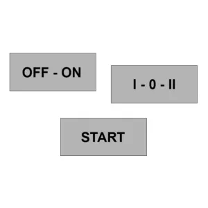 Наклейка Ex9P1 S S1 (OFF-ON) для шильдика Ex9P1 S SH Наклейка Ex9P1 S S1 (OFF-ON) для шильдика Ex9P1 S SH