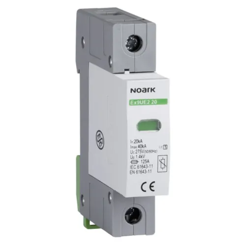 Обмежувач перенапруги Ex9UE2 class 2 (C) In=20 kA Uc=275 VAC 1 полюс Обмежувач перенапруги Ex9UE2 class 2 (C) In=20 kA Uc=275 VAC 1 полюс
