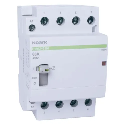 Модульный контактор с ручным управлением Ex9CH40M 40A 24V AC 3NO+1NC Модульный контактор с ручным управлением Ex9CH40M 40A 24V AC 3NO+1NC