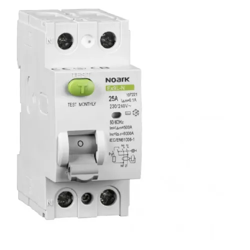 Дифференциальный выключатель (ПЗО) Ex9L-N Icn=6kA 2P In=16A IΔn=300mA тип A Дифференциальный выключатель (ПЗО) Ex9L-N Icn=6kA 2P In=16A IΔn=300mA тип A