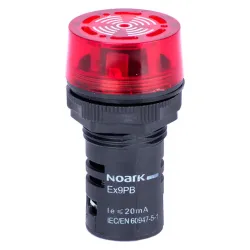 Зумер Ex9PB B r 24V AC/DC переривчастий звук миготливий червоний Зумер Ex9PB B r 24V AC/DC переривчастий звук миготливий червоний