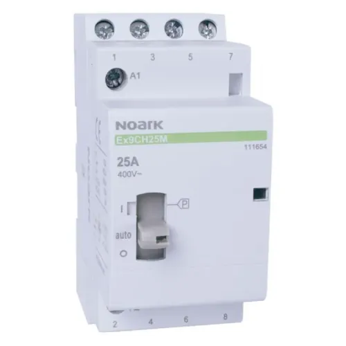 Модульный контактор с ручным управлением Ex9CH25M 25A 24V AC 4NO Модульный контактор с ручным управлением Ex9CH25M 25A 24V AC 4NO