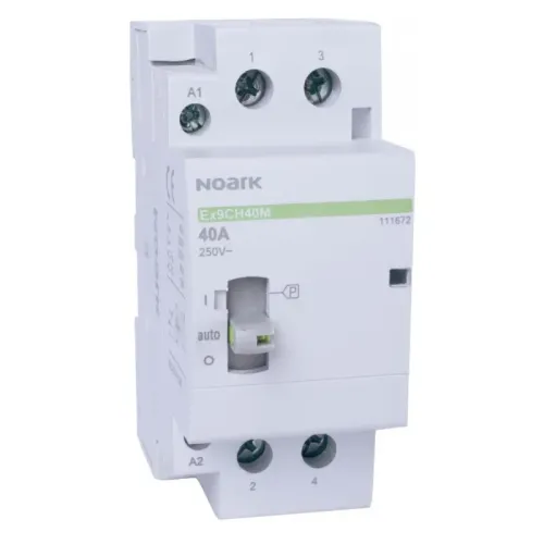 Модульный контактор с ручным управлением Ex9CH40M 40A 24V AC 2NC Модульный контактор с ручным управлением Ex9CH40M 40A 24V AC 2NC