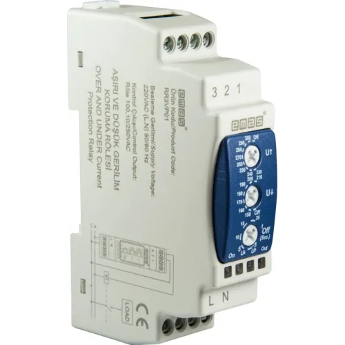 Реле напряжения однофазное 0.1-20с Umin=150-210V/AC Umax=230-300V/AC Реле напряжения однофазное 0.1-20с Umin=150-210V/AC Umax=230-300V/AC