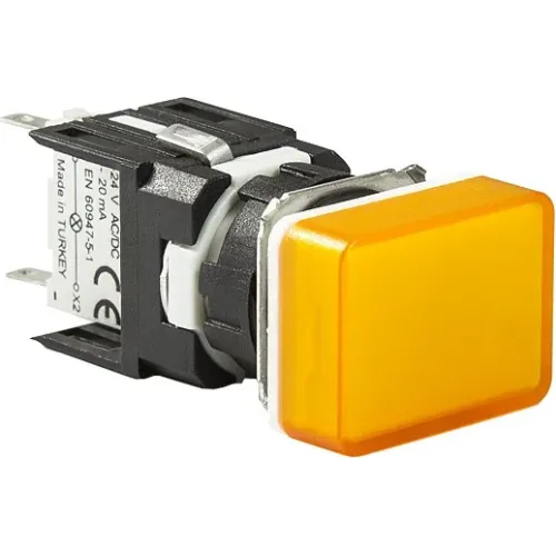 Світлосигнальна арматура прямокутна жовта LED 12-24V AC/DC Світлосигнальна арматура прямокутна жовта LED 12-24V AC/DC