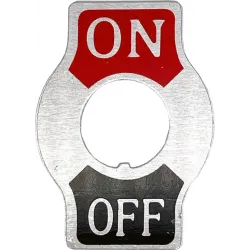 Алюмінієва табличка ON-OFF MA1 Алюмінієва табличка ON-OFF MA1