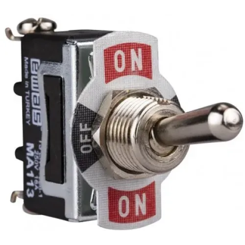 Тумблер ON-OFF-ON (1НО+1НО) MA113 Тумблер ON-OFF-ON (1НО+1НО) MA113