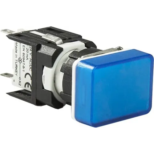 Світлосигнальна арматура прямокутна синя LED 12-24V AC/DC Світлосигнальна арматура прямокутна синя LED 12-24V AC/DC