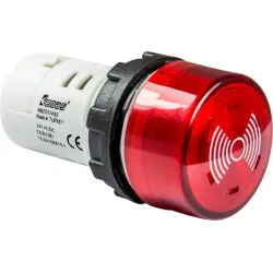 Зумер моноблочний зі світловою індикацією на 24V AC/DC IP65 Зумер моноблочний зі світловою індикацією на 24V AC/DC IP65