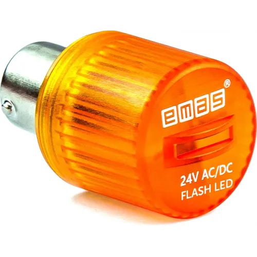 Мигающий светодиодный 24В AC/DC желтый Мигающий светодиодный 24В AC/DC желтый