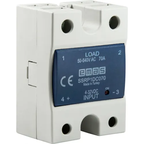 Реле твердотільне 70А 50-640V AC, напруга управління 4-32V DC Реле твердотільне 70А 50-640V AC, напруга управління 4-32V DC