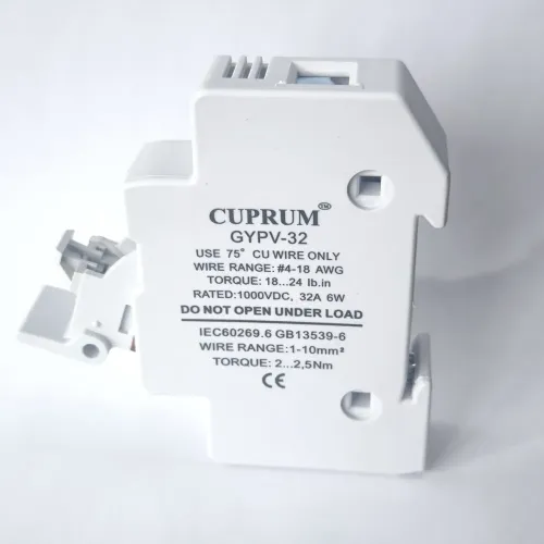 Тримач запобіжника DC1000V 1038 GYPV-32 1p з підсвічуванням Тримач запобіжника DC1000V 1038 GYPV-32 1p з підсвічуванням