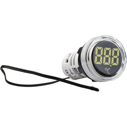 Круглий цифровий вимірювач температури ED16-22WD -25С - 150С (білий) Круглий цифровий вимірювач температури ED16-22WD -25С - 150С (білий)