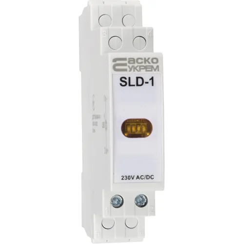 Модульный сигнальный индикатор 230V AC/DC SLD-1 желтый Модульный сигнальный индикатор 230V AC/DC SLD-1 желтый